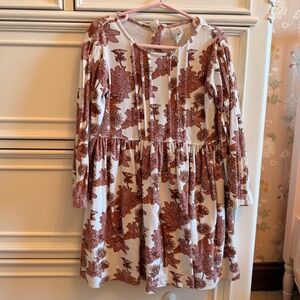 Kate Quinn Organic Cotton Floral Ruby  Dress